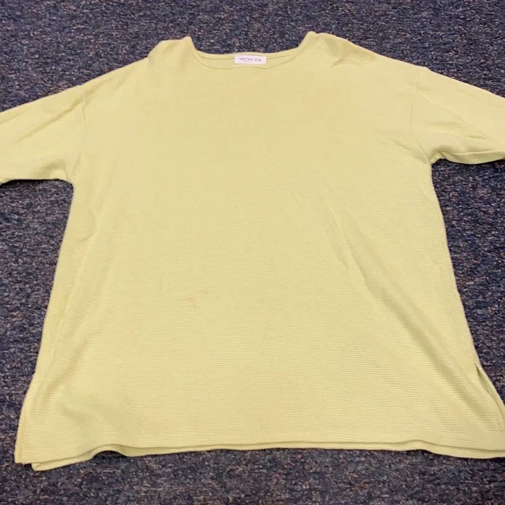 Green Ribbed Tee sz. XL